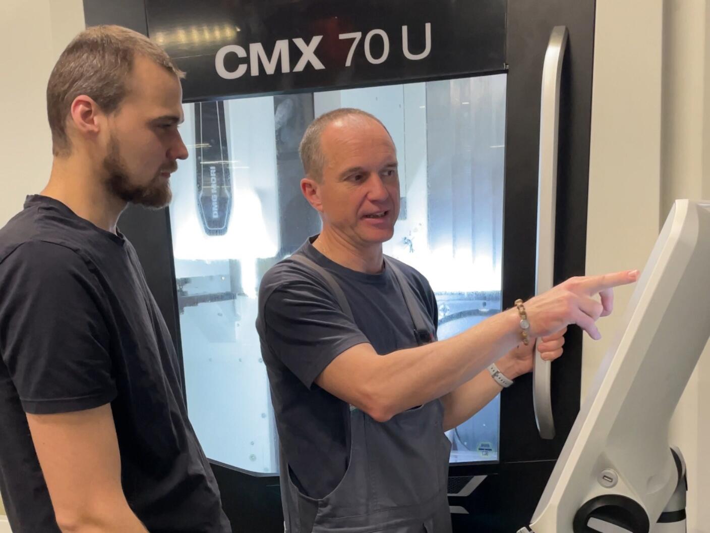 We bought a new 5-axis machine DMG MORI CMX 70 U